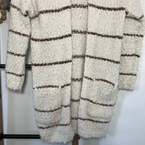 Altard State Long Sleeve Fuzzy‎ Striped Cardigan Size X Small - Picture 3 of 7
